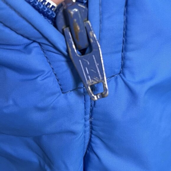 Vintage 80s Roffe Ski Bib Overalls Blue Nylon Insulated Snow Pants Womens Small - Picture 12 of 14